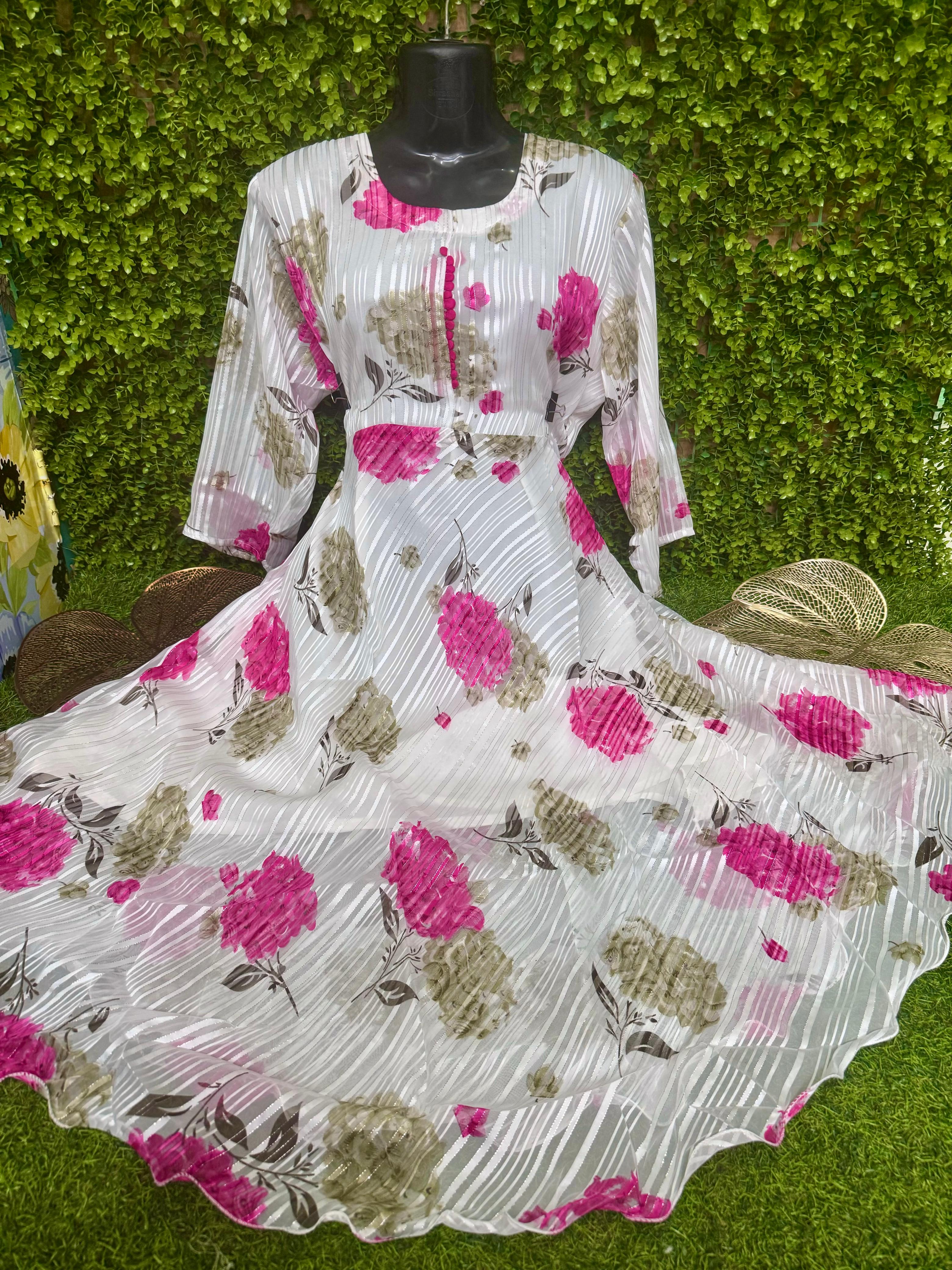 PLUS SIZE - GEORGETTE KURTIS