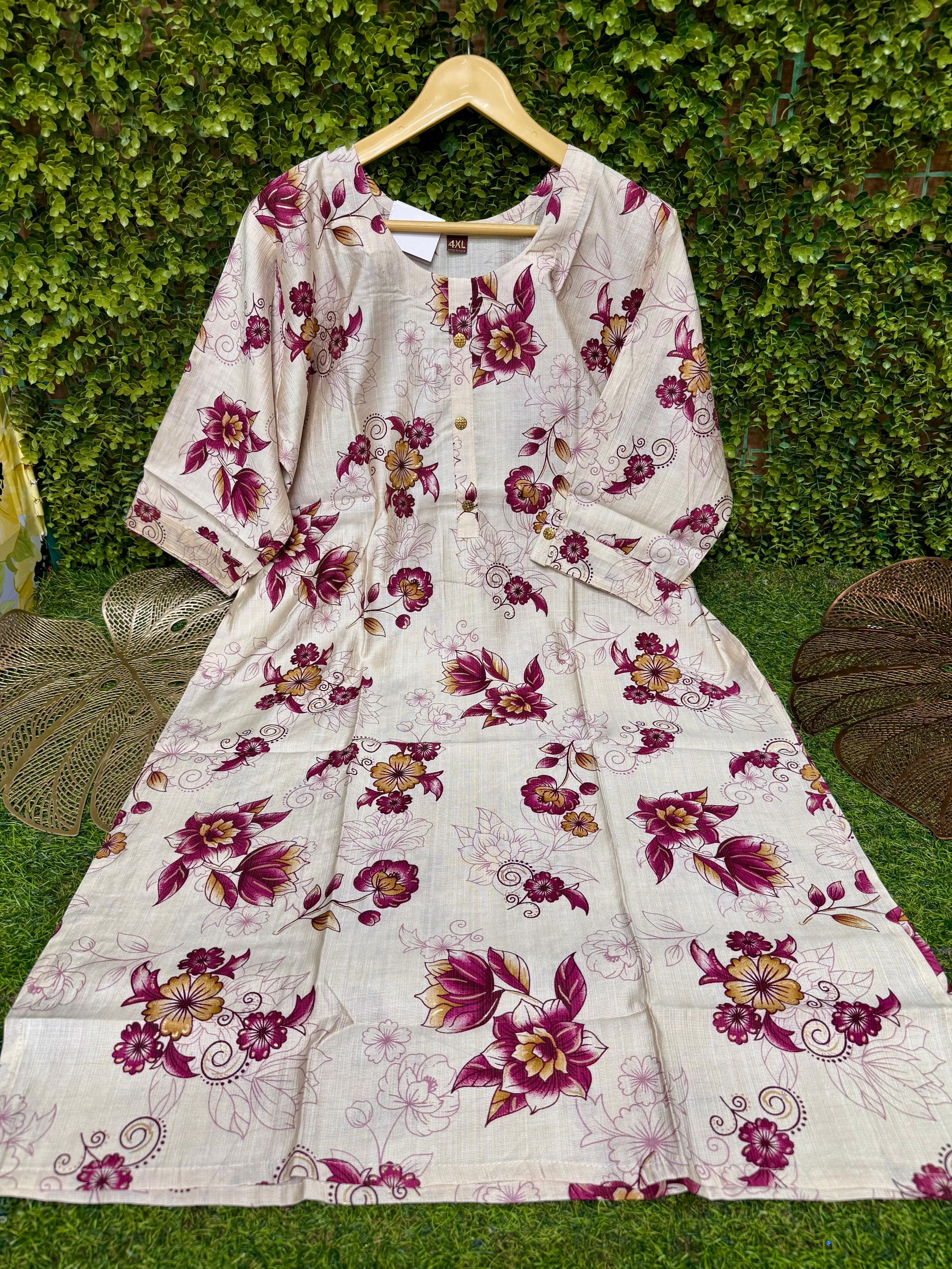 PLUS SIZE - SIDE OPEN KURTIS