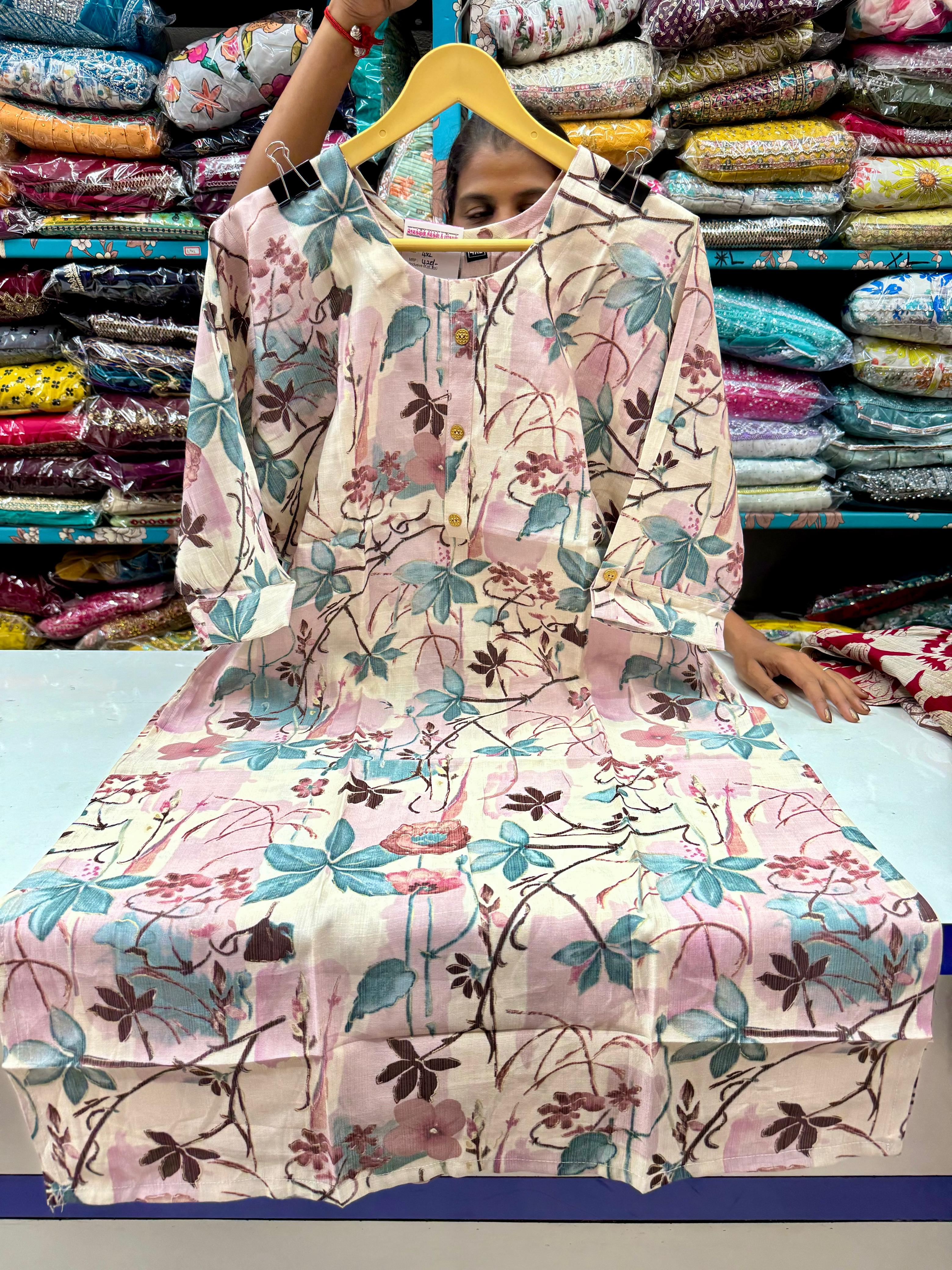 PLUS SIZE - SIDE OPEN KURTIS