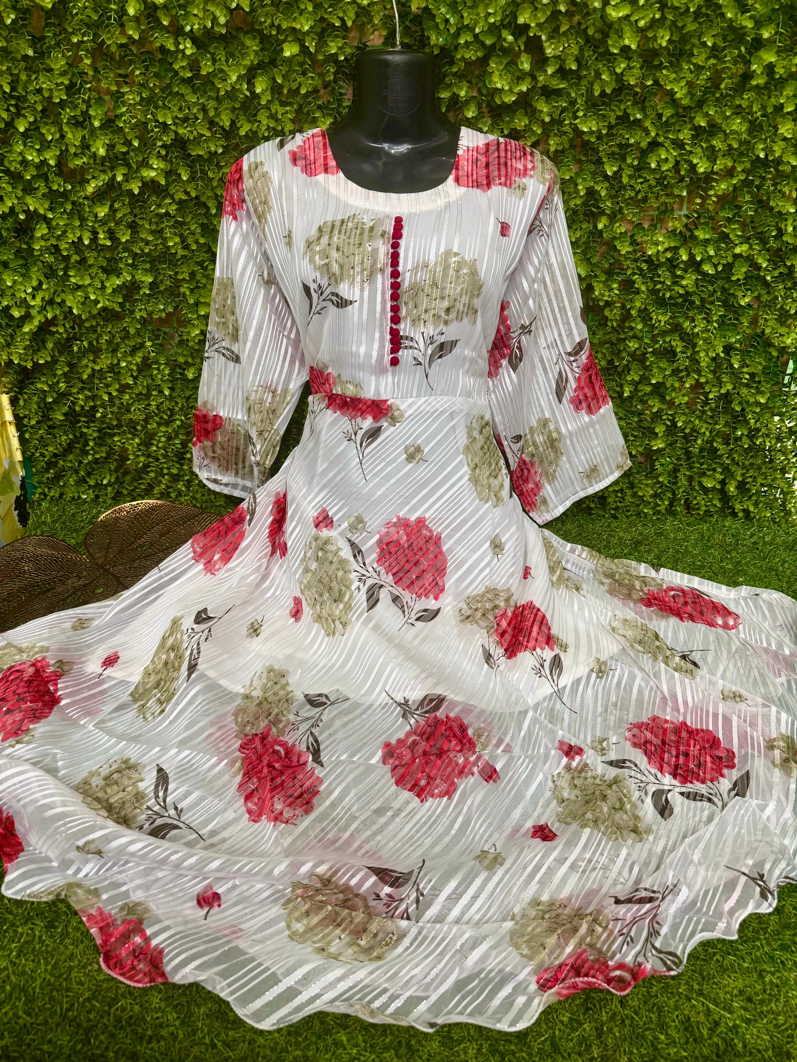 PLUS SIZE - GEORGETTE KURTIS