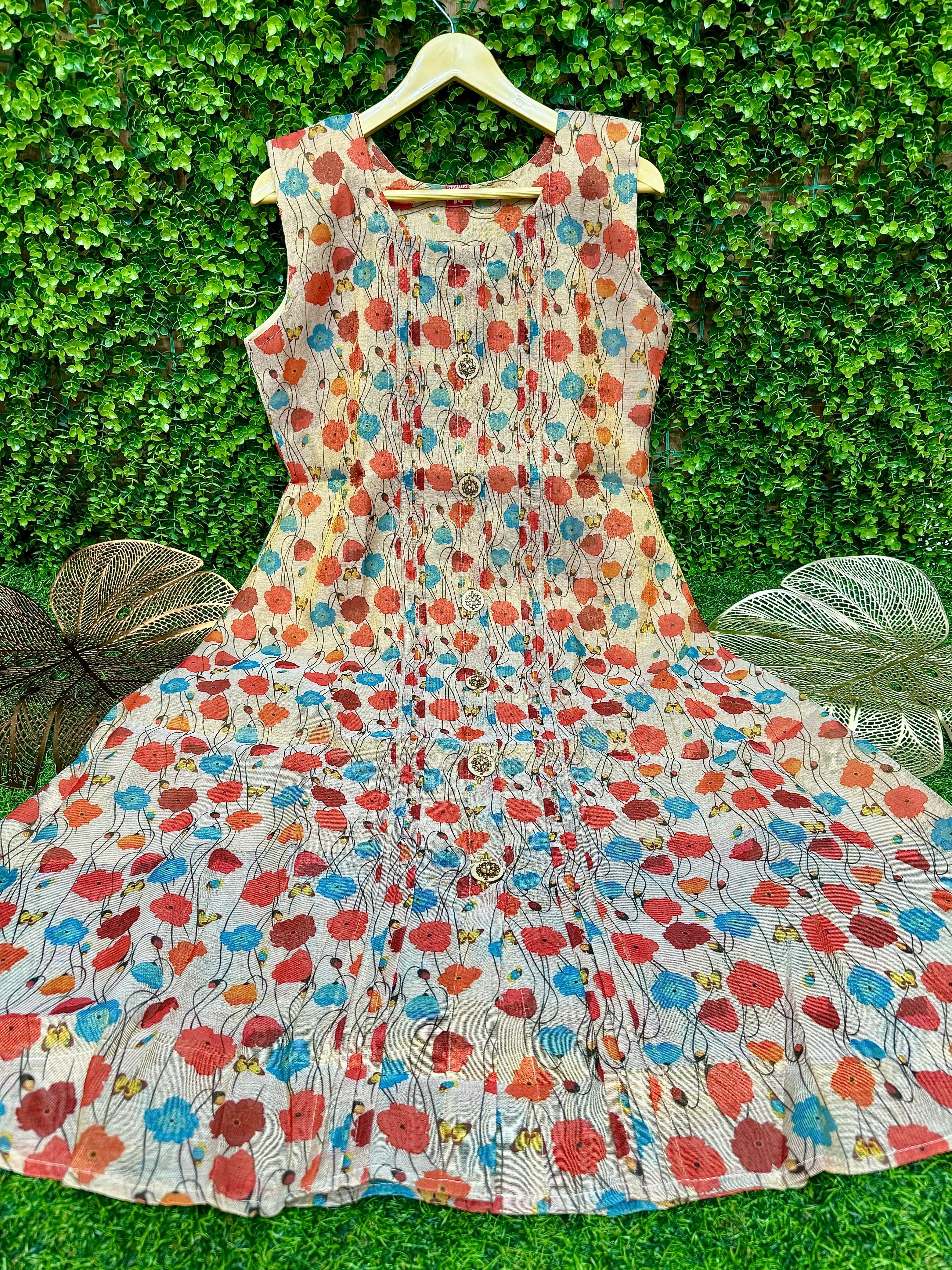 TISSUE KURTIS - A LINE