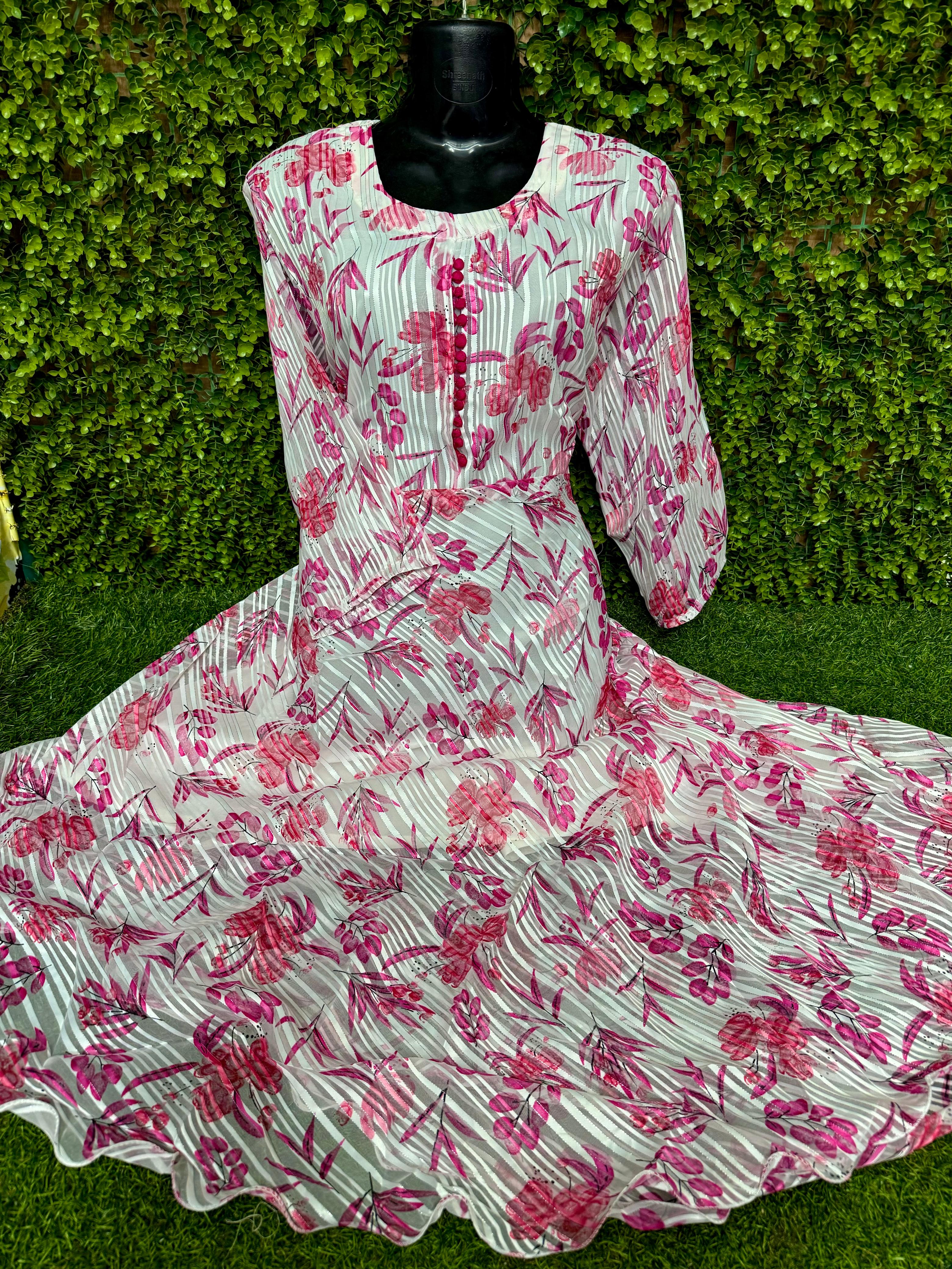 PLUS SIZE - GEORGETTE KURTIS
